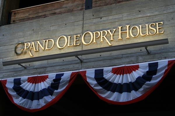 Grand ole Opry House Entrance Sign. Nashville, Tennessee. Reliant Realty