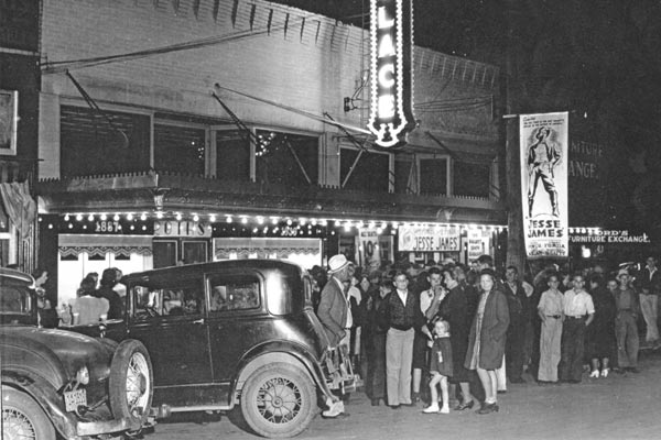 Historical Photo of people lined up to see James Dean Movie. Photo The Palace Theatre Archives. Reliant Realty ERA Powered, Nashville, TN.