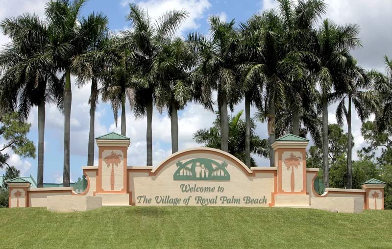 Welcome to Village of Royal Palm Beach sign