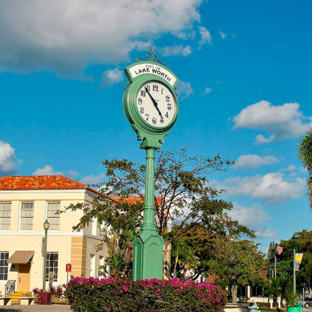 City of Lake Worth Clock.